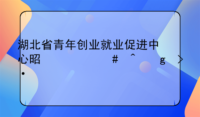 湖北省青年创业就业促进中心是什么时候揭牌成立的？