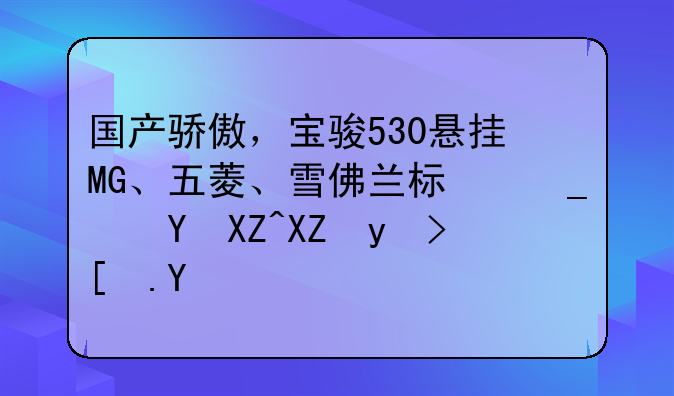 国产骄傲，宝骏530悬挂MG、五菱、雪佛兰标志进入全球市场