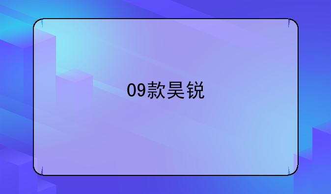 09款昊锐